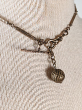 Load image into Gallery viewer, 19th c. Gold Filled Watch Chain / Necklace + Ball Fob