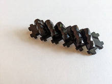 Load image into Gallery viewer, 1910s-1920s Thermoplastic + French Jet Brooch