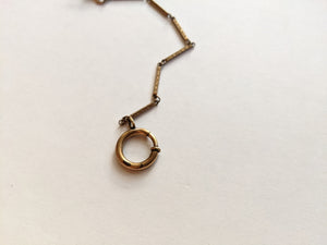 19th c. Gold Filled Short Watch Chain | 7"