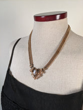 Load image into Gallery viewer, 19th c. Gold Filled Mesh Cameo Necklace