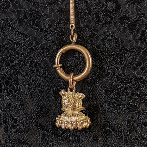 19th c. Chicken Fob w/ Seal Engraved "I Hope I Don't Intrude"