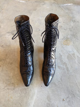 Load image into Gallery viewer, c. 1910s Black Lace Up Boots | Approx 6.5-7
