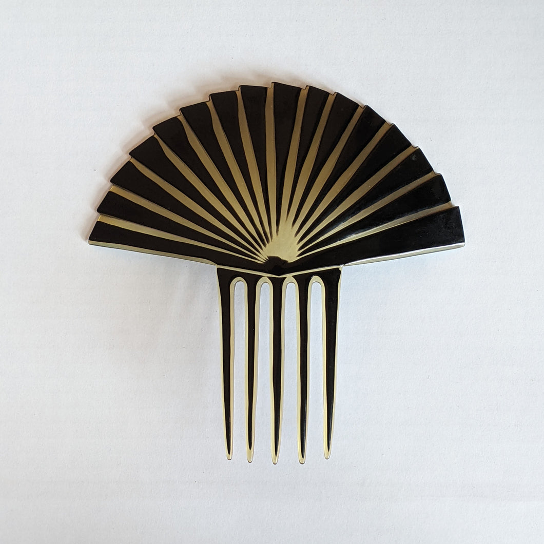 Art Deco Celluloid Hair Comb | 6.5