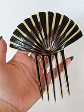 Load image into Gallery viewer, Art Deco Celluloid Hair Comb | 5&quot; Fan