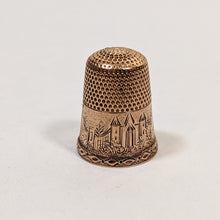 Load image into Gallery viewer, 19th c. 14k Gold Engraved Thimble