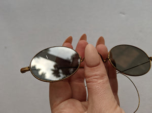 Late 19th c. Tinted Glasses | Gold Tone Frames