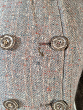 Load image into Gallery viewer, c. 1890s Tweed Coat w/ Capelet