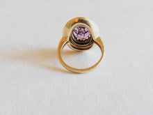 Load image into Gallery viewer, c. 1870s-1880s 14k Amethyst Rose of Sharon Ring