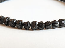 Load image into Gallery viewer, c. 1860s Carved Jet Bead Necklace