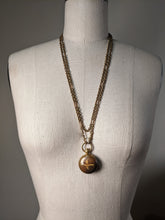 Load image into Gallery viewer, 1890s-1900s Hand Painted Sovereign Case + Chain