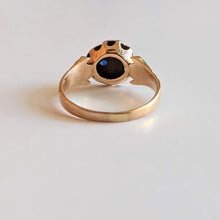 Load image into Gallery viewer, c. 1890s 14k Gold Moon + Star Ring