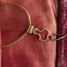 Load image into Gallery viewer, c. 1880s-1890s 14k Gold Pince Nez Glasses w/ Hair Pin