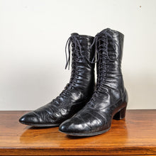 Load image into Gallery viewer, c. 1910s-1920s Black Boots | Approx Sz. 7.5-8