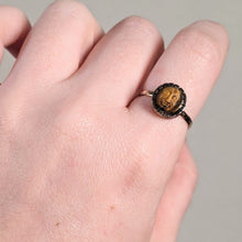 Load image into Gallery viewer, 14k Gold Tiger&#39;s Eye Conversion Ring