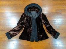 Load image into Gallery viewer, c. 1900s Silk Velvet + Lambsool Jacket