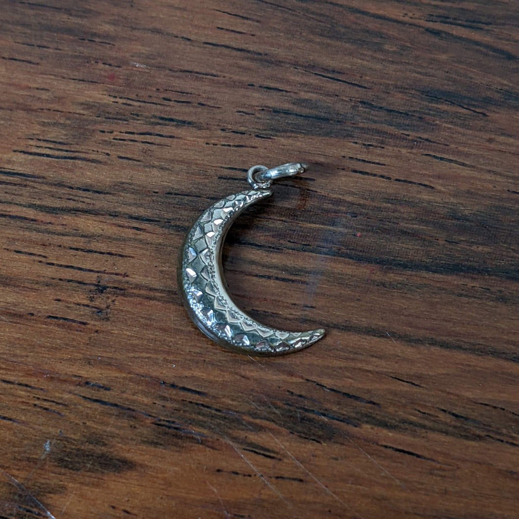 c. 1900s Gold Filled Crescent Moon Conversion Charm