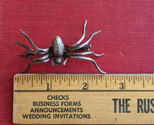 RESERVED | c. Late 19th Century Silver Spider Brooch