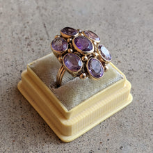Load image into Gallery viewer, c. 1930s 14k Gold Amethyst Statement Ring | Size 8.5