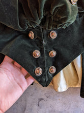 Load image into Gallery viewer, c. 1900s Green Velvet Bodice | Study + Display