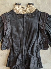 Load image into Gallery viewer, c. 1900s Cotton + Silk Shirtwaist | Study + Pattern / Repair