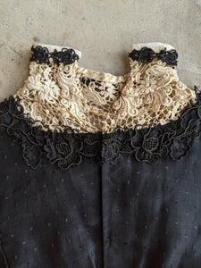 c. 1900s Cotton + Silk Shirtwaist | Study + Pattern / Repair