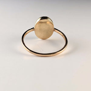Victorian Almandine Garnet 15k Gold Star Ring