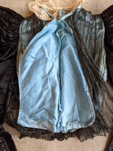 Load image into Gallery viewer, 1890s Black + Blue Silk Bodice | Study + Display