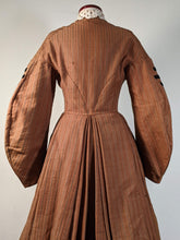 Load image into Gallery viewer, c. 1860s Wool Homespun Dress