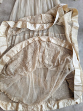 Load image into Gallery viewer, c. 1916 Net Lace + Silk Dress