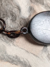 Load image into Gallery viewer, 19th c. Tortoise Shell Locket + Chain