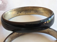 Load image into Gallery viewer, c. 1860s Pair of Silver Enamel Bracelets