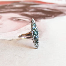 Load image into Gallery viewer, c. 1890s-1900s 14k Gold Emerald Diamond Ring
