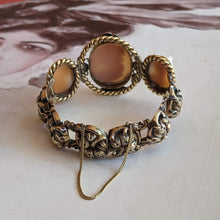 Load image into Gallery viewer, 19th c. 14k Gold Cameo Bracelet - The Three Graces