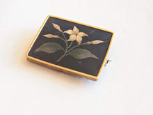 Load image into Gallery viewer, 19th c. 14k Gold Pietra Dura Brooch