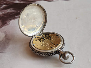 c. 1890s Coin Silver Pocket Watch