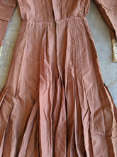 Load image into Gallery viewer, c. 1908-1909 Peach Silk Dress | Study + Display