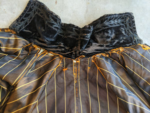 c. 1890s Silk Velvet Cape | Study, Display, Repair