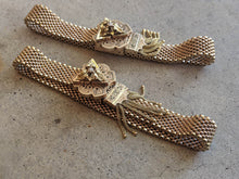 Load image into Gallery viewer, c. 1870s-1880s 14k Gold Mesh Bracelets Pair