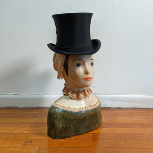 c. 1910s Collapsible Silk Top Hat