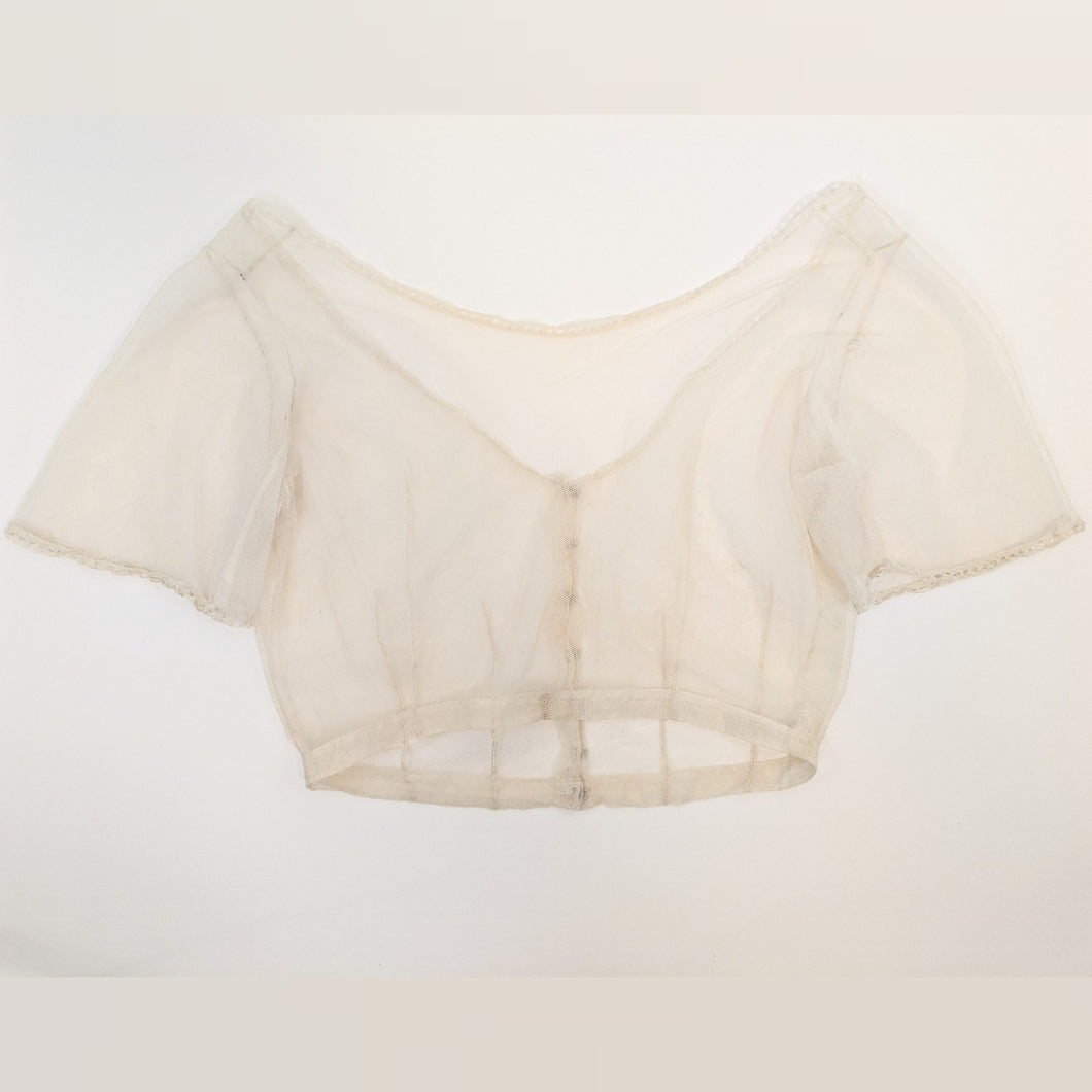 1900s Net Lace Camisole | Short Sleeve