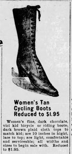 c. 1890s-1900s Cycling Boots
