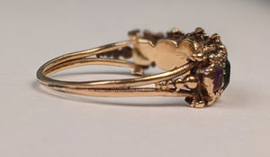 Georgian Acrostic Gold Ring