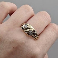 Load image into Gallery viewer, Vintage 9k Gold Victorian Revival Snake Ring