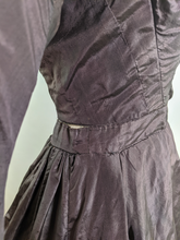 Load image into Gallery viewer, 1860s Purple Silk Dress
