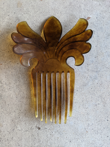 Early Vintage Faux Tortoise Shell Hair Comb