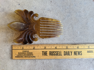 Early Vintage Faux Tortoise Shell Hair Comb