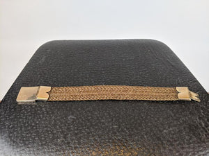 Victorian Hairwork Bracelet | 12k Gold Clasp
