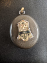 Load image into Gallery viewer, Victorian Taille d&#39;Epargne Vulcanite Locket