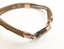 Load image into Gallery viewer, Victorian Hairwork Bracelet | Engraved &quot;Dennis&quot;