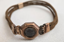 Load image into Gallery viewer, Victorian Hairwork Bracelet | Engraved &quot;Dennis&quot;